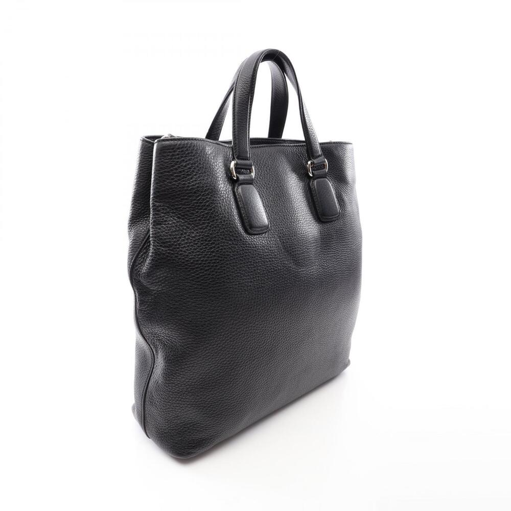 Gucci G Bag Interlocking Soho Tote Black Leather Black